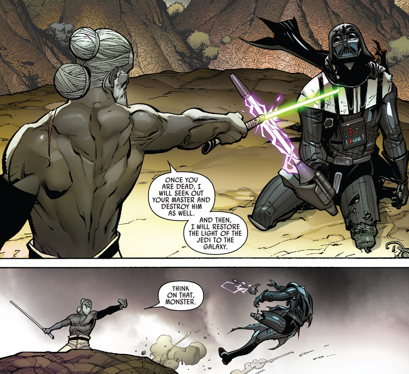 Darth Vader #3 Art by Giuseppe Camuncoli, and Cam Smith.
